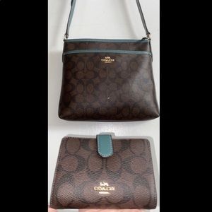 Coach crossbody with matching wallet